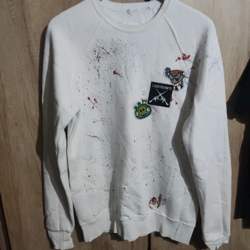 Liberta d'arte white sweatshirt size large