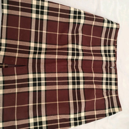 Checked skirt used, size M, quality fabric