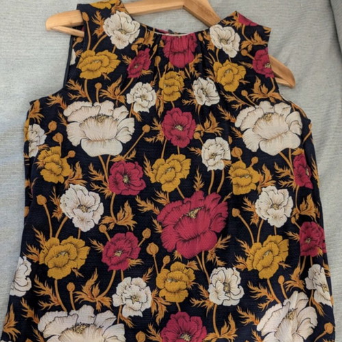 Massimo Dutti sleeveless blouse, multicolour, size M