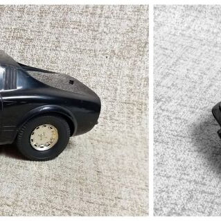 Knight Rider KITT Opel GT KIBI vintage 80s toy car new without box black plastic rare