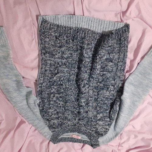 Pink Woman sweater new, two-tone knit size M