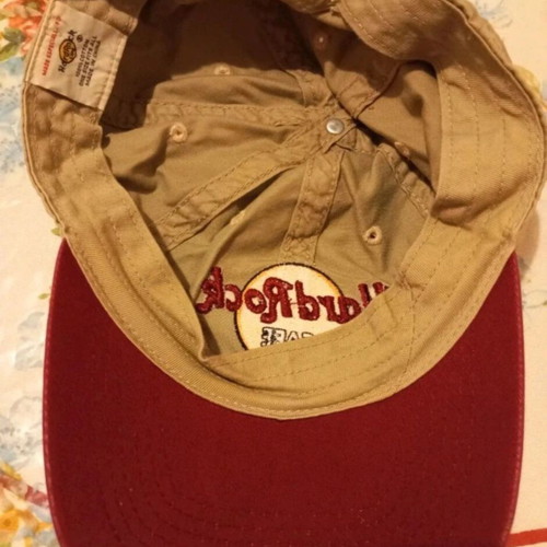 Hard Rock Cafe Barcelona Hat like new, beige, one size