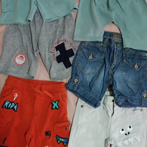 Summer pants and shorts pack for 3-year-old boy, used