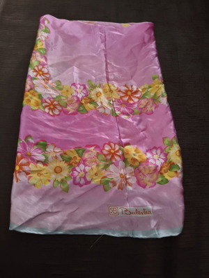 Silk scarf Renato Balestra like new, large square, floral design