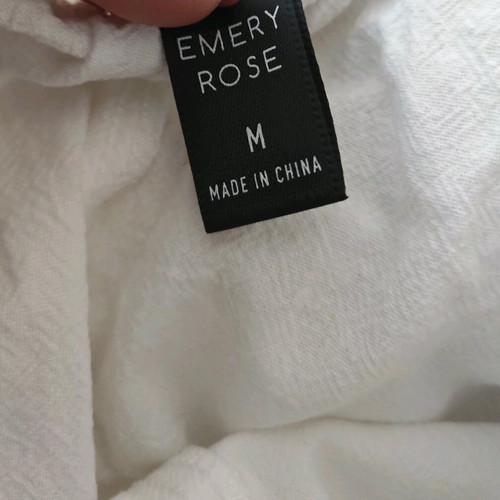 Emery Rose linen high-waist shorts like new, white, size M