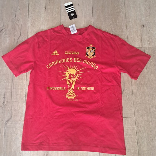 Adidas Spain Football Jersey new, size M, red, 2010 World Cup