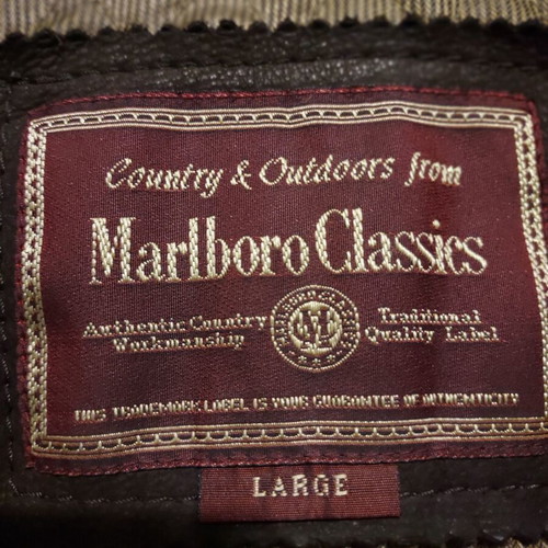 Malboro Classics vintage leather field jacket (M-65) like new brown