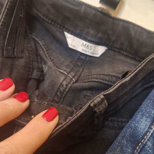 Set of 2 slim fit boys jeans like new, blue and black, Marks & Spencer