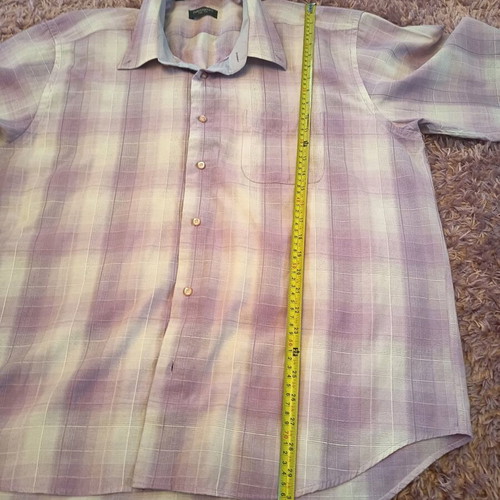 Men's plus size shirt like new, size 50, pink and purple