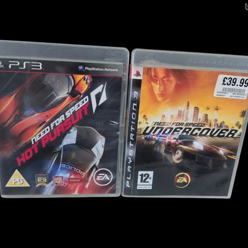 Need for Speed PS3 games bundle used, Hot Pursuit and Undercover