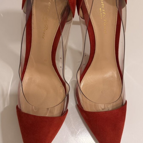 Gianvito Rossi red high heels like new, size 40