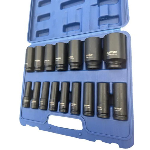 Hawek 16-Piece Impact Socket Set 1/2" 10-36 mm new