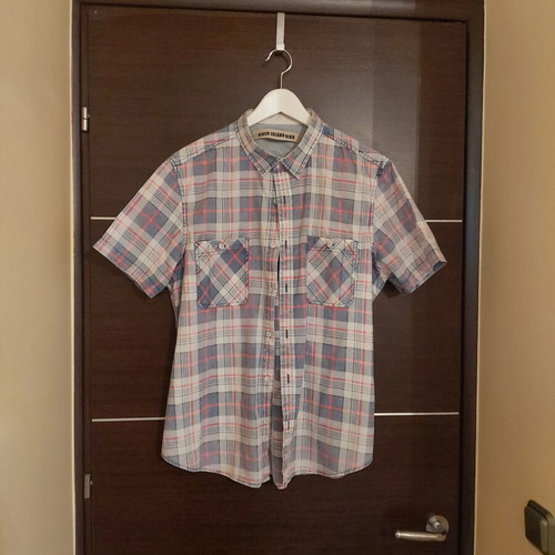 River Island men's checkered shirt XL like new