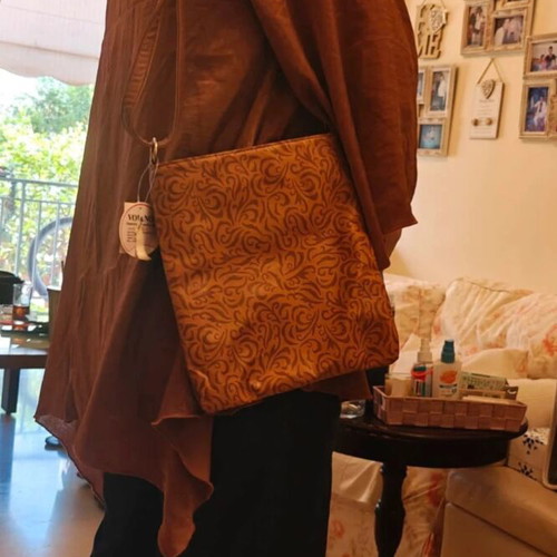 Satin blouse Kazi Line Fashion No 5 like new, tabba bronze