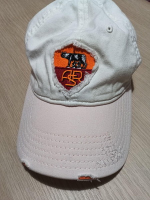 Vintage καπέλο AS Roma επίσημο merchandise με factory distressed design