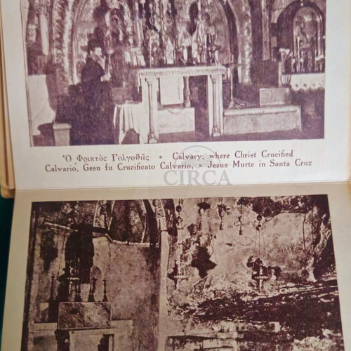 Souvenir of Jerusalem booklet used, Holy Land memento 1961