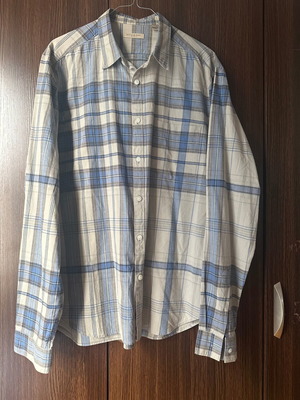 Burberry Brit XL men's checked shirt blue and beige like new