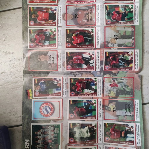 Stickers Europe's champions used sticker album