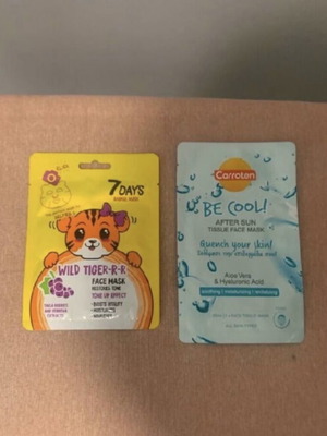 Carroten and 7days face masks new