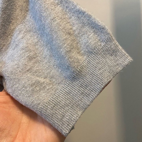 Zara knit short-sleeve T-shirt medium gray like new