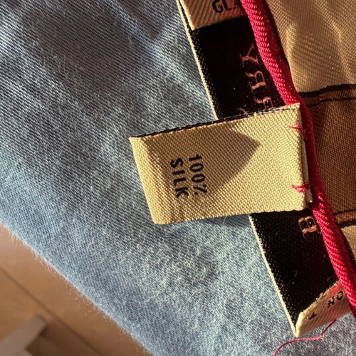 Burberry silk scarf like new, beige and brown, 86 cm