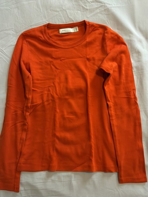 Zara long sleeve top, orange