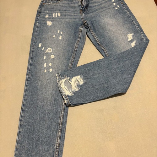 Tally Weijl mom fit jeans size 38 like new with rips blue