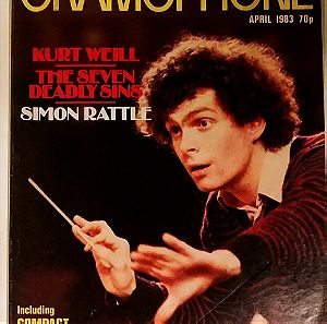 GRAMOPHONE APRIL 1983  - SIMON RATTLE
