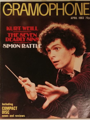 Gramophone April 1983 με Simon Rattle μεταχειρισμένο
