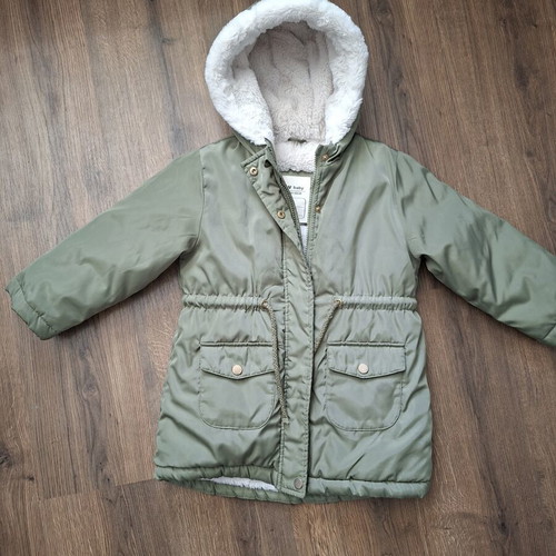 Lc Waikiki girls' winter jacket green like new, sizes 104-110 cm