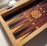 Mini chess, backgammon, checkers used without pieces