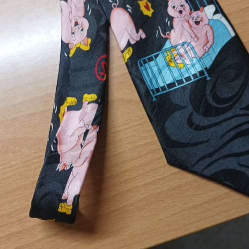 Tie 100% silk new, handmade, black
