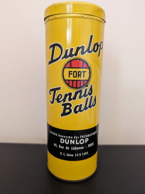 Collectible Dunlop Fort 1959 tennis ball tin used