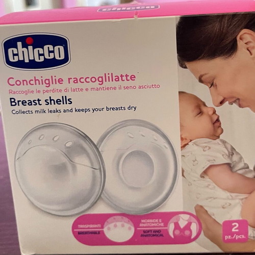 Chicco breast milk collection shells new, pack of 2