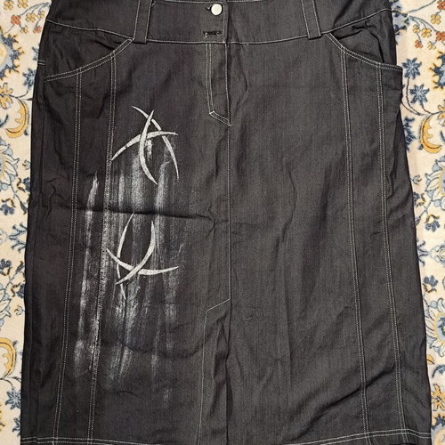Tribal denim skirt used, sizes XL and XXL