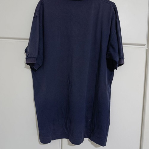 Nautica men's T-shirt blue used with fading on front, size M