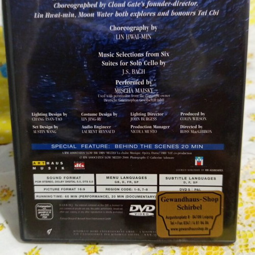 Moon Water DVD new, Cloud Gate Dance Theatre, entechno genre