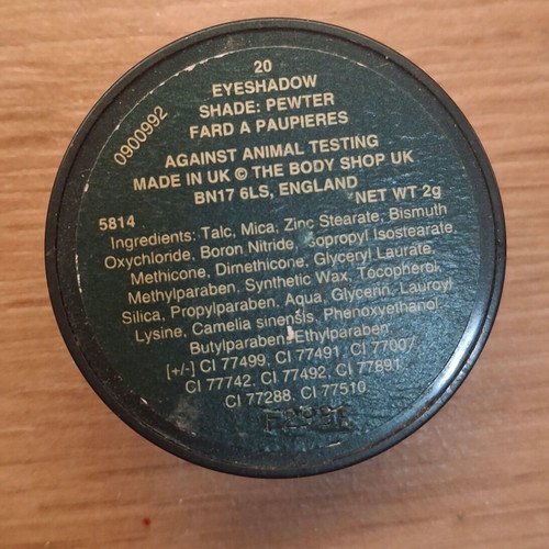 Body Shop eyeshadows used, last one broken