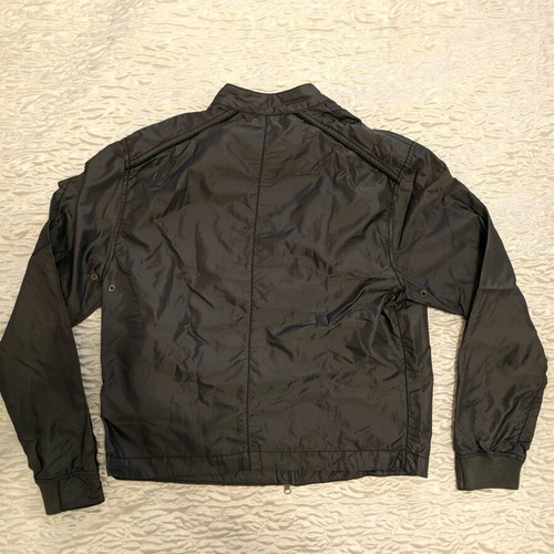 Armani Jeans nylon windbreaker jacket vintage used, medium, black