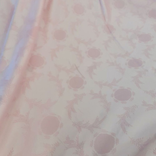 Pink jacquard fabric, double-sided, 1.80m width