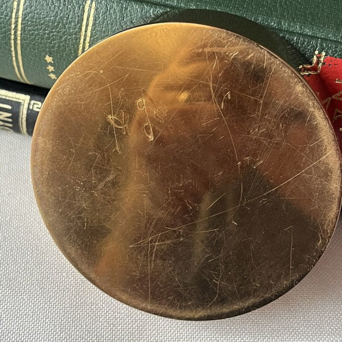 Monique Gerber Bronze Paperweight vintage, signed MG, 1970 France