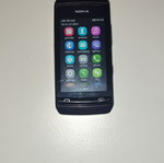 Nokia 306 used mobile phone with USB to micro USB cable