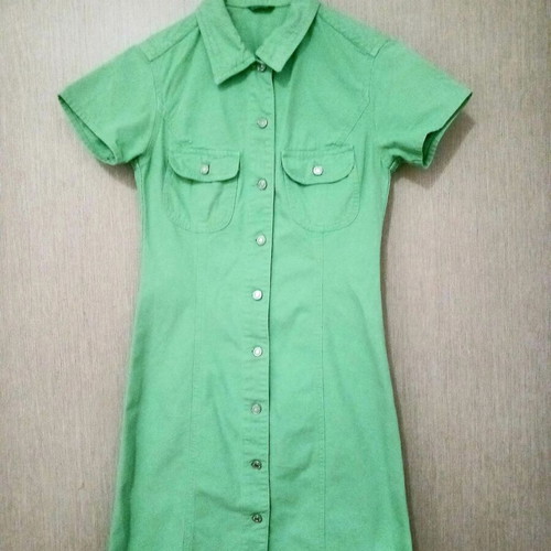 Benetton green dress XXS
