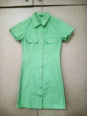 Benetton green dress XXS