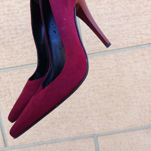 Moyo leather pumps dark red like new, size 38