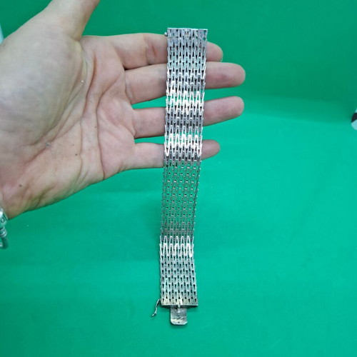 Vintage English silver bracelet