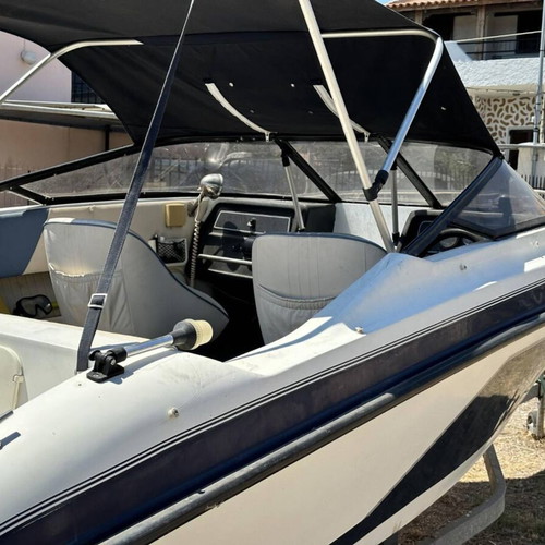 Alfa Zeus 525 speedboat like new with 100 HP two-stroke Mercury outboard and trailer