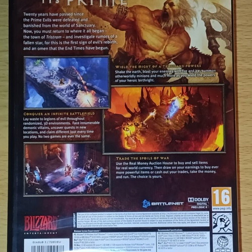 Diablo 3 for PC like new with case