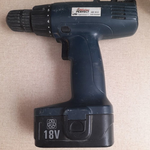 Mister Perfect cordless drill 18V, 8 speeds, like new