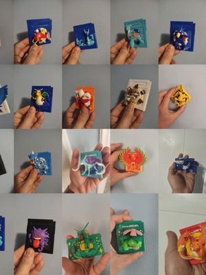 Pokemon decorative cartridges set of 22 like new